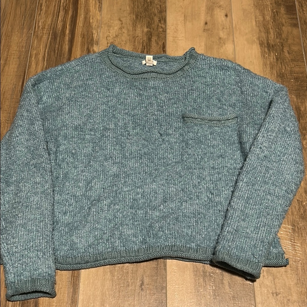a.n.a Blue Crew Neck Sweater